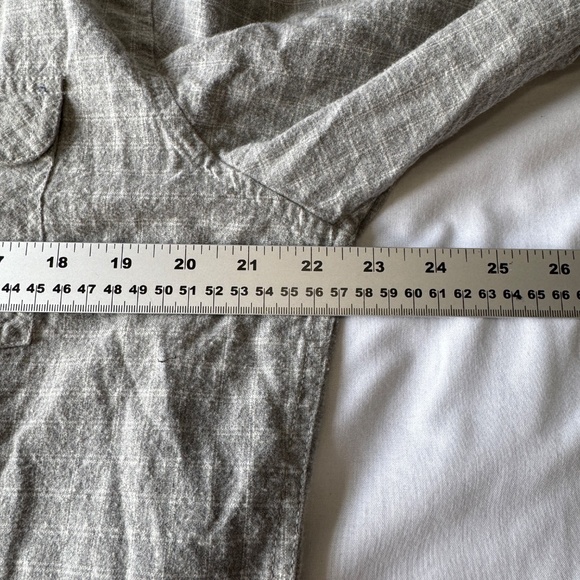 Billabong Men's Light Flannel Cotton Button Up Long‎ Sleeve Shirt Gray Large - Picture 11 of 15